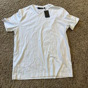 Murano White Short Sleeve V-Neck Tee